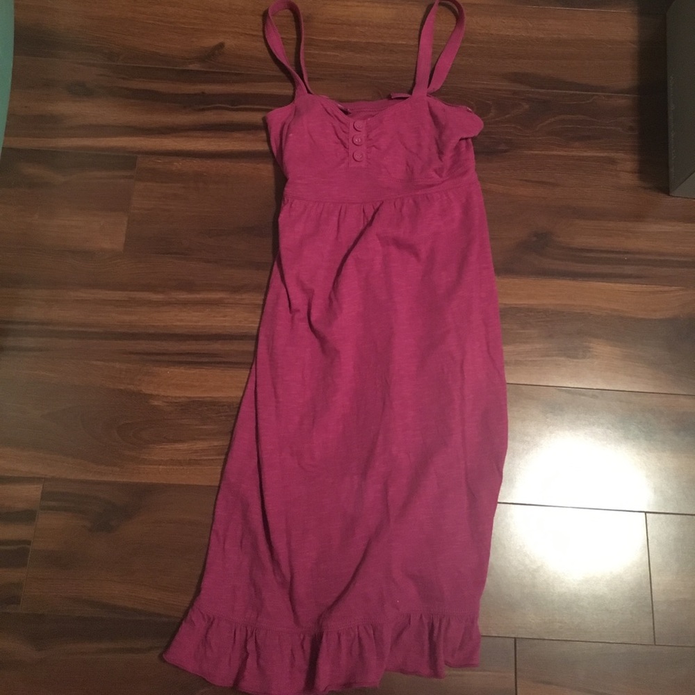 Pink strapless dress