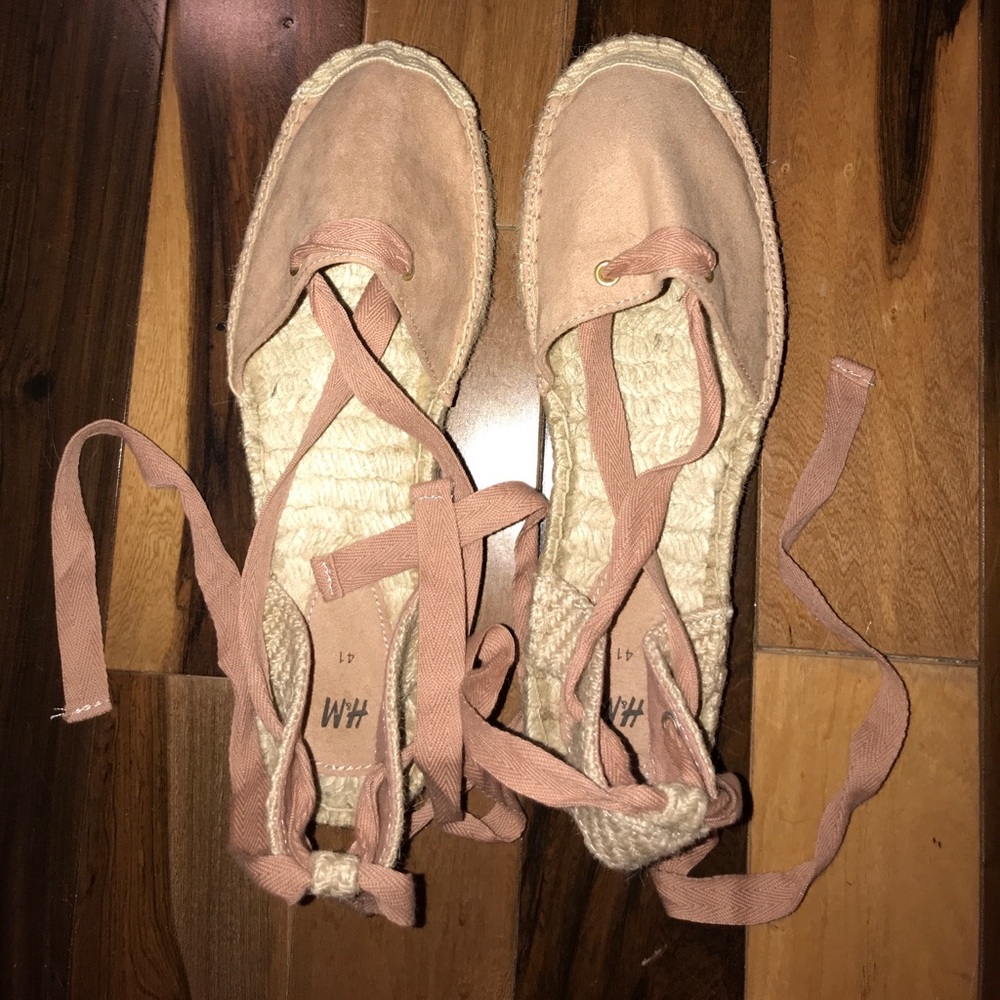 Brand new women’s lace up espadrilles