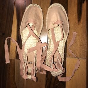 Brand new women’s lace up espadrilles