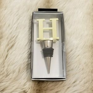Letter "H" Wine Stopper