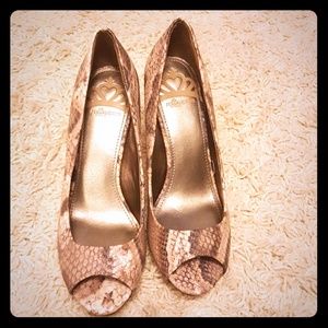 Fergalicious high heel leopard shoes. Size 6.5