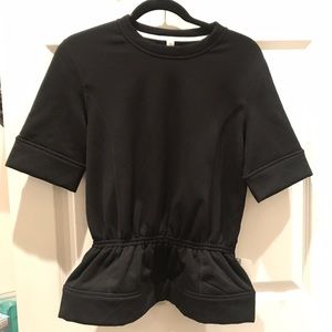 Lululemon Peplum Pullover Black Size 6 NWT