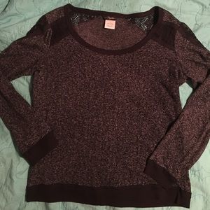 Lace embellished sweatshirt