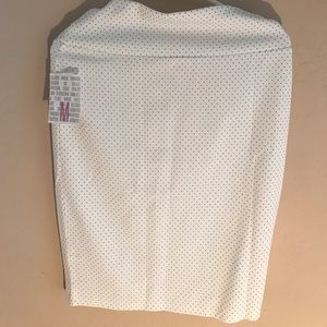 White polka dot LuLaRoe skirt