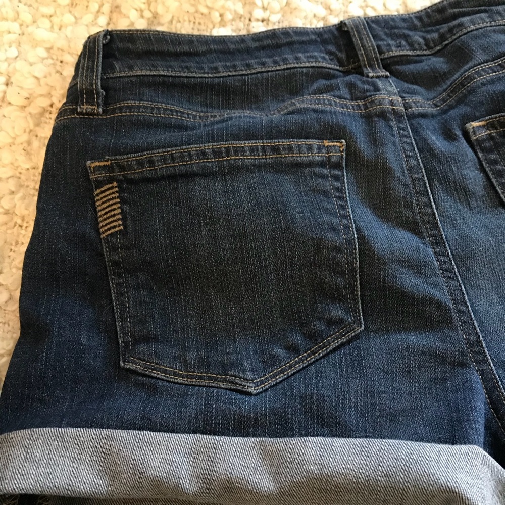 Paige denim cut off jean shorts distressed