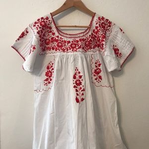 Handmade Mexican Floral Top off Etsy