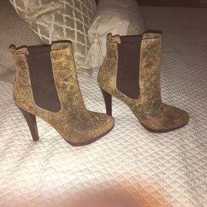 Michael Kors suede speckled bootie