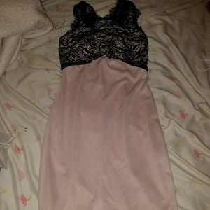 Charlotte Russe pink and lace top