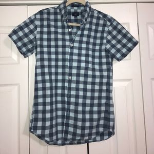 Blue Plaid Button Down