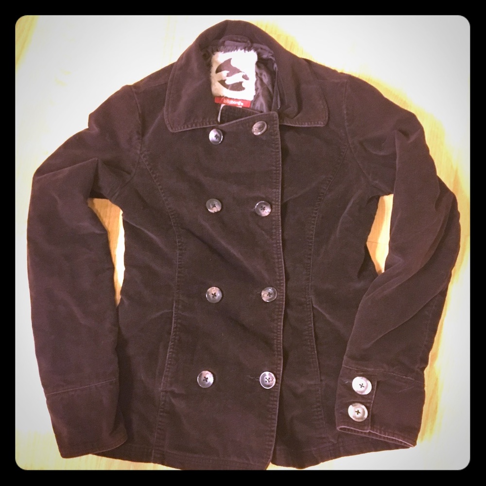 Billabong Brown Jacket Peacoat Style Jacket