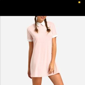 Peter pan collared T-Shirt dress