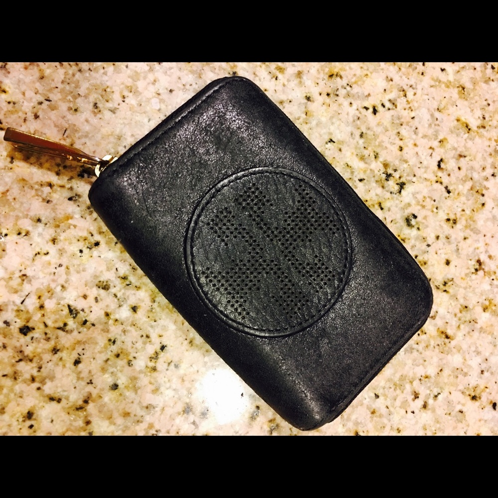 Tory Burch Perforated Logo Keychain/Coin Purse