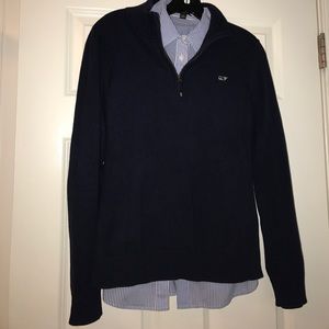 FINAL PRICE DROP! Vineyard vines 1/4 zip pullover