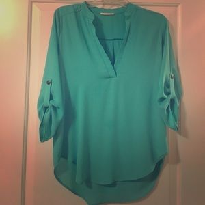 Lush Mint Green Chiffon Blouse