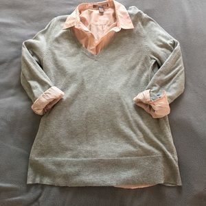 Collared shirt in Sweater