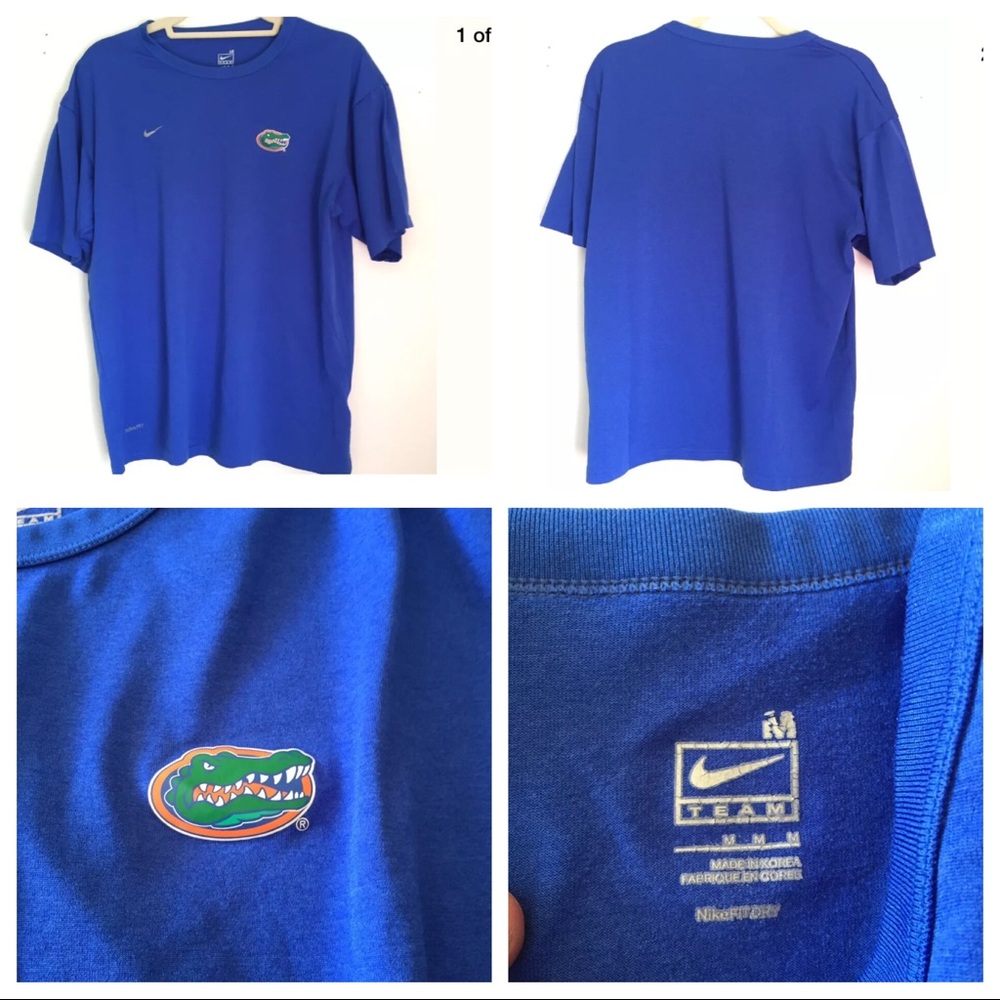 Nike Team Florida Gators Men's M Shirt Blue Green