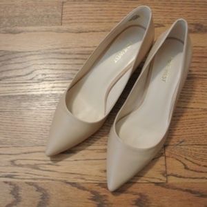 Nine West Nude Kitten Heels