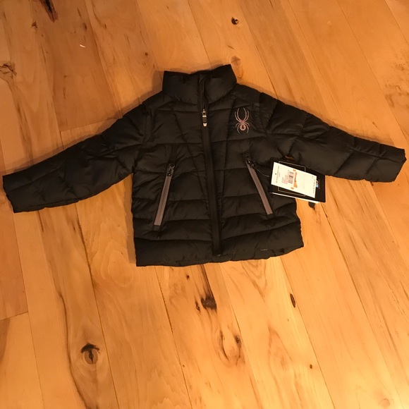 NWT Spyder Mini Pelmo Hybrid Down Jacket - Black - Picture 2 of 7