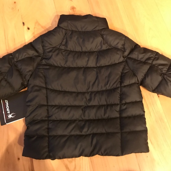 NWT Spyder Mini Pelmo Hybrid Down Jacket - Black - Picture 6 of 7