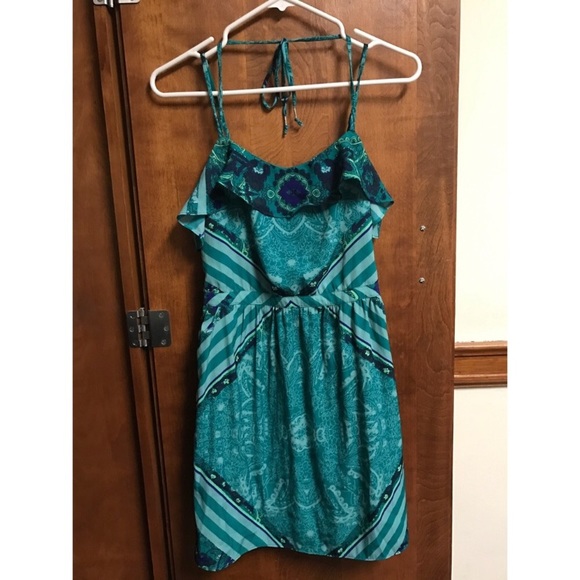 🔴NWOT American Eagle Print Ruffle Dress size 2 - Picture 3 of 6