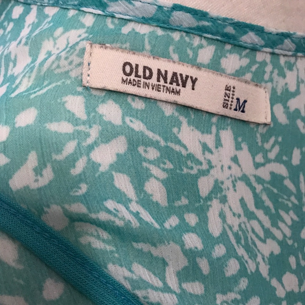 Turquoise Flowy Tank Top - Picture 5 of 6
