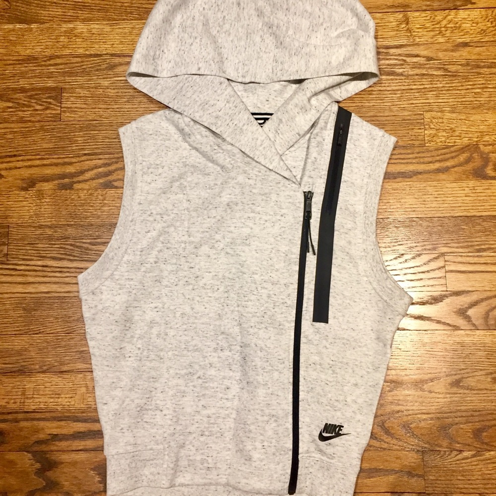 PAIR of workout sleeveless hoodies