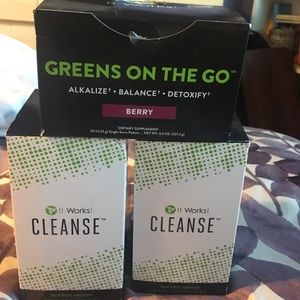 2 it works cleanse. Never opened new + greens