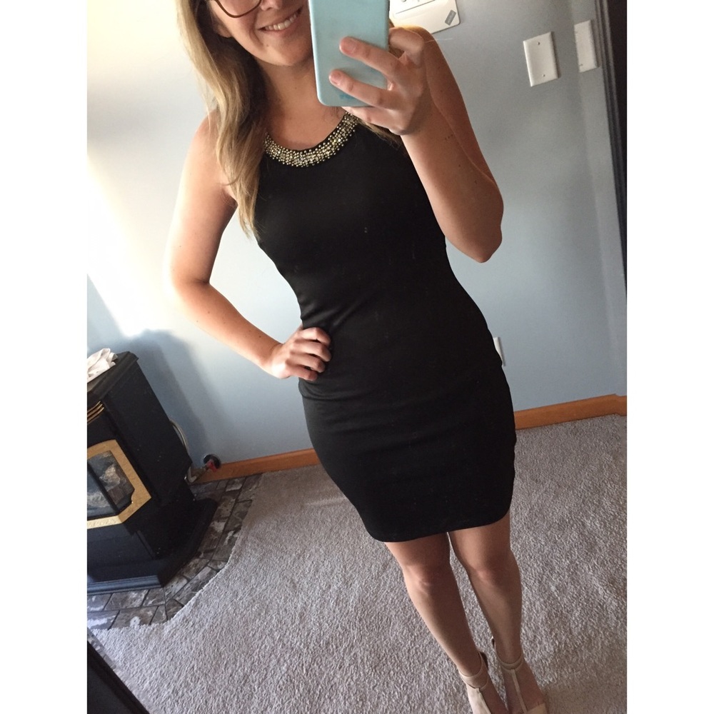 Black fitted Charlotte russe dress