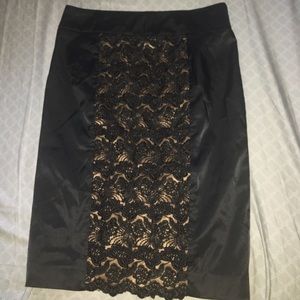 Bebe Black Lace Skirt - Size 10