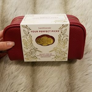 Dark red makeup case
