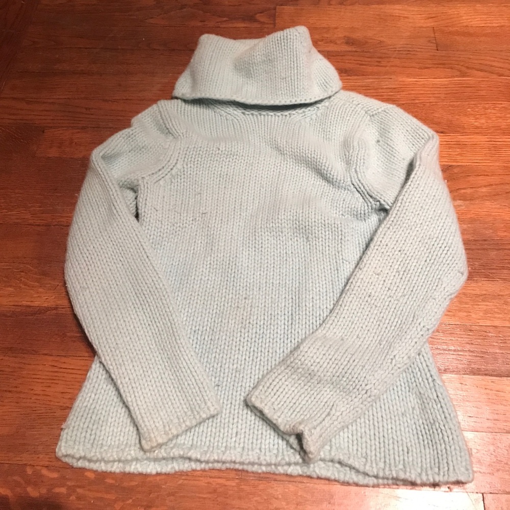Aqua knitted sweater
