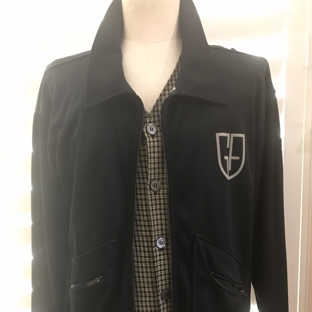 GIORGIO ARMANI MENS  BLACK LBL TECH JACKET L-XL