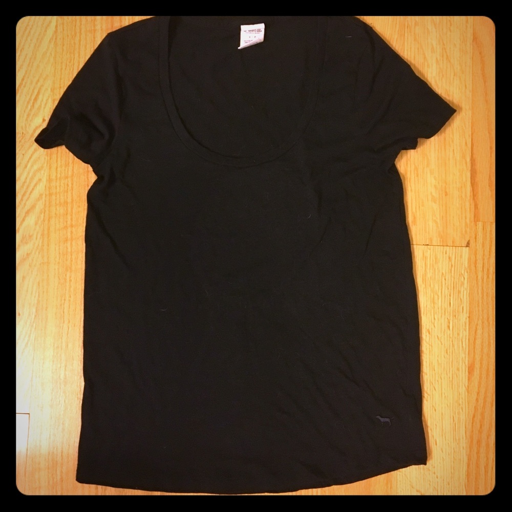 Womens Pink Scoop Neck Tee