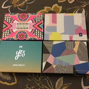 (4) Empty Birchboxes