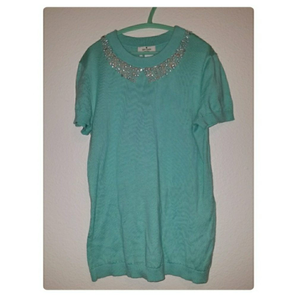 Kate spade live colorfully jewel collar sweater