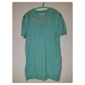 Kate spade live colorfully jewel collar sweater