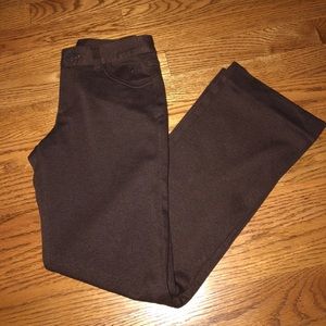 Justice pants size 8 Brown polyester