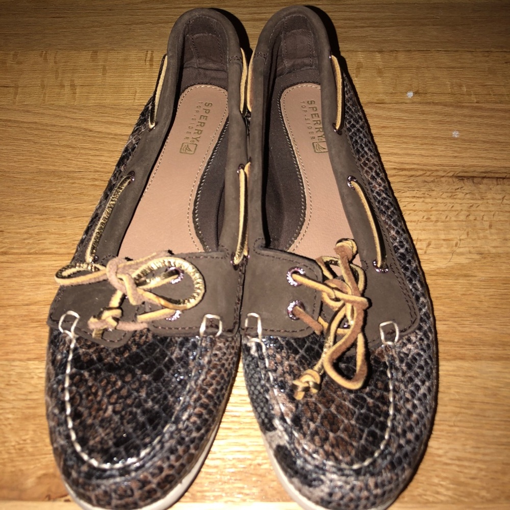 Sperry “snake skin” flats