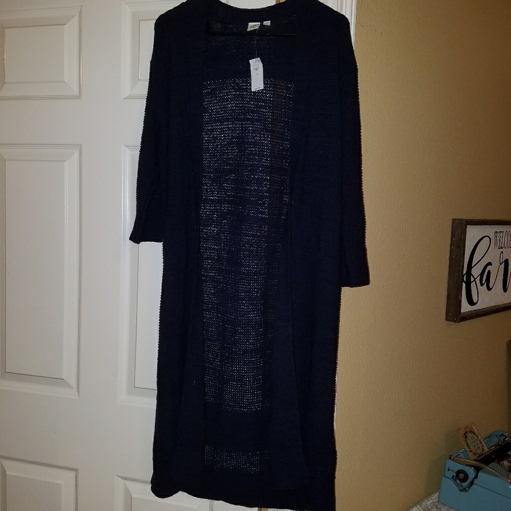 Navy blue duster cardigan*final markdown*