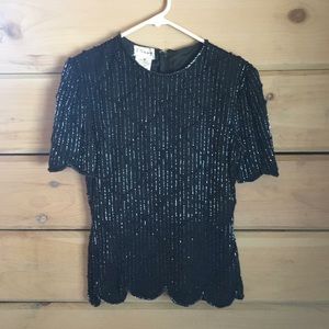 Vintage Beaded Top