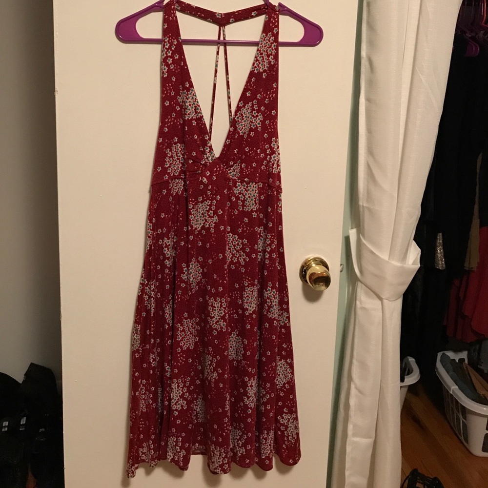 Vintage Free People floral swing dress