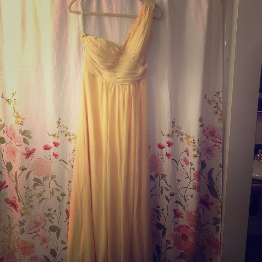 Bill Levkoff one shoulder dress