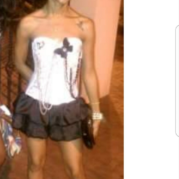 Xsmall (32a bustier size) White lace bustier - Picture 4 of 4