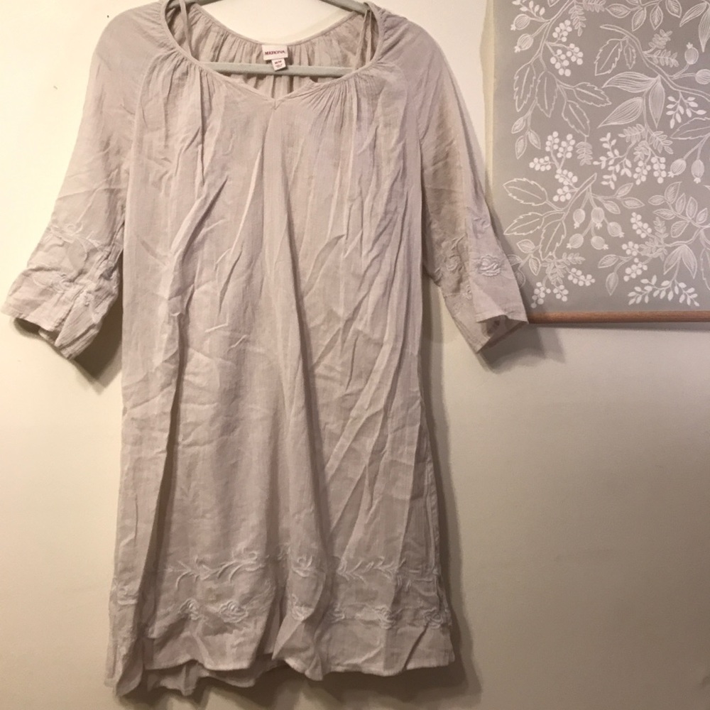 Floral embroidered dress