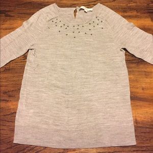 Loft beaded knit sweater