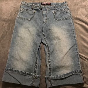 Angels Denim Cuffed Capris