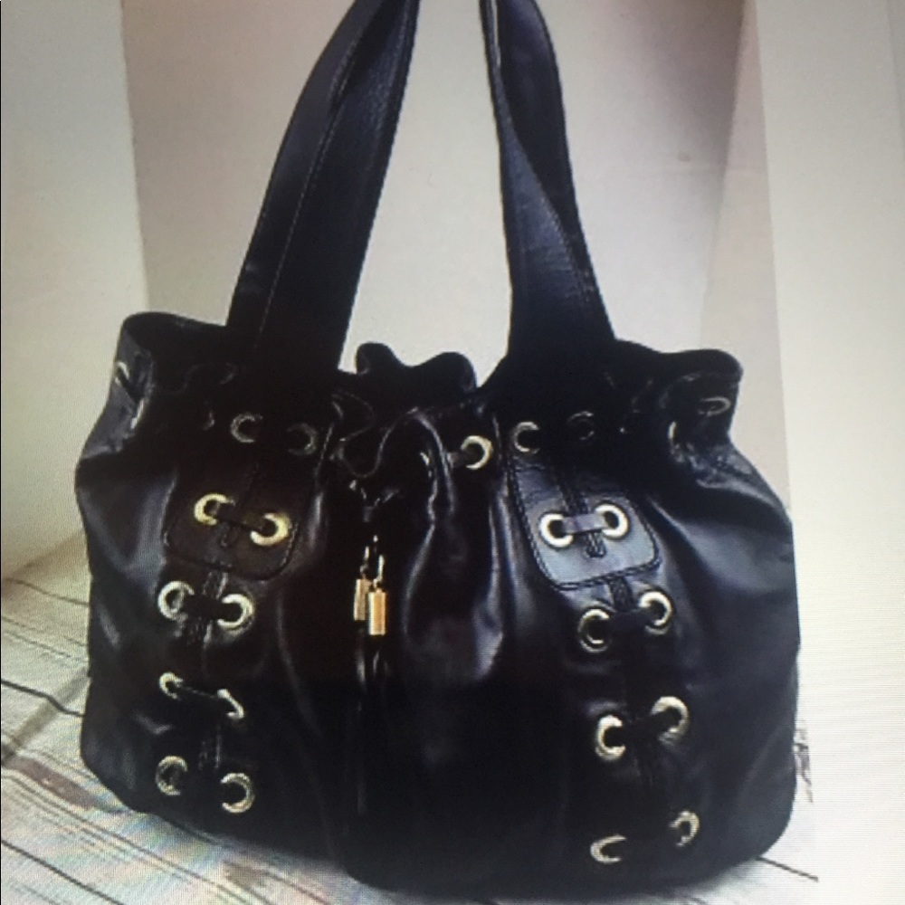 NWOT MICHAEL KORS BLACK DRAWSTRING HANDBAG