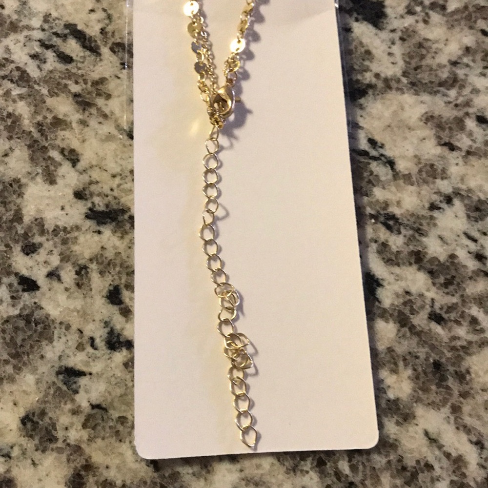 Simple Necklace Choker Layered Gold Disc Jewelry - Picture 5 of 5