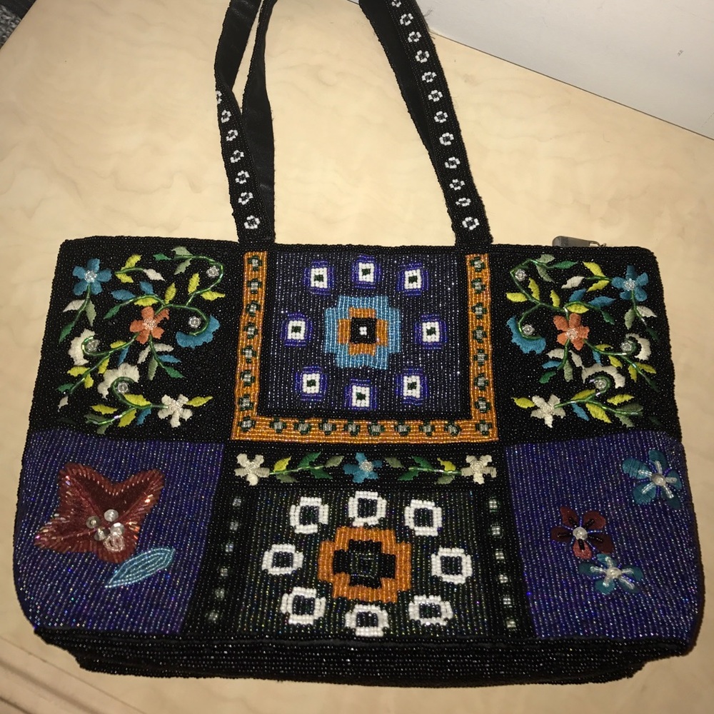 Ermo beaded handbag, never used