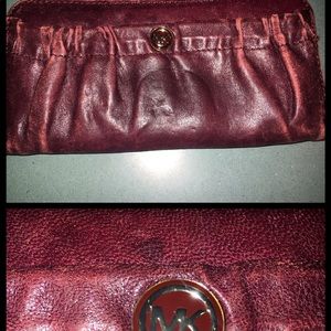 MK distressed authentic  wallet !